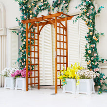 Load image into Gallery viewer, SCENDOR 82.6" High x 63.4'' Wide Wooden Garden Arbor