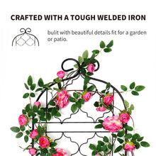 Load image into Gallery viewer, SCENDOR Garden Metal Frame Trellis for Climbing Plants (60 *16 Inch, Pack of 2, Black)