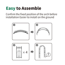 Load image into Gallery viewer, SCENDOR Garden Arbor Curved Metal Arch Trellis for Climbing Plants