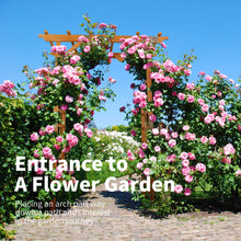 Load image into Gallery viewer, SCENDOR 82.6" High x 63.4'' Wide Wooden Garden Arbor