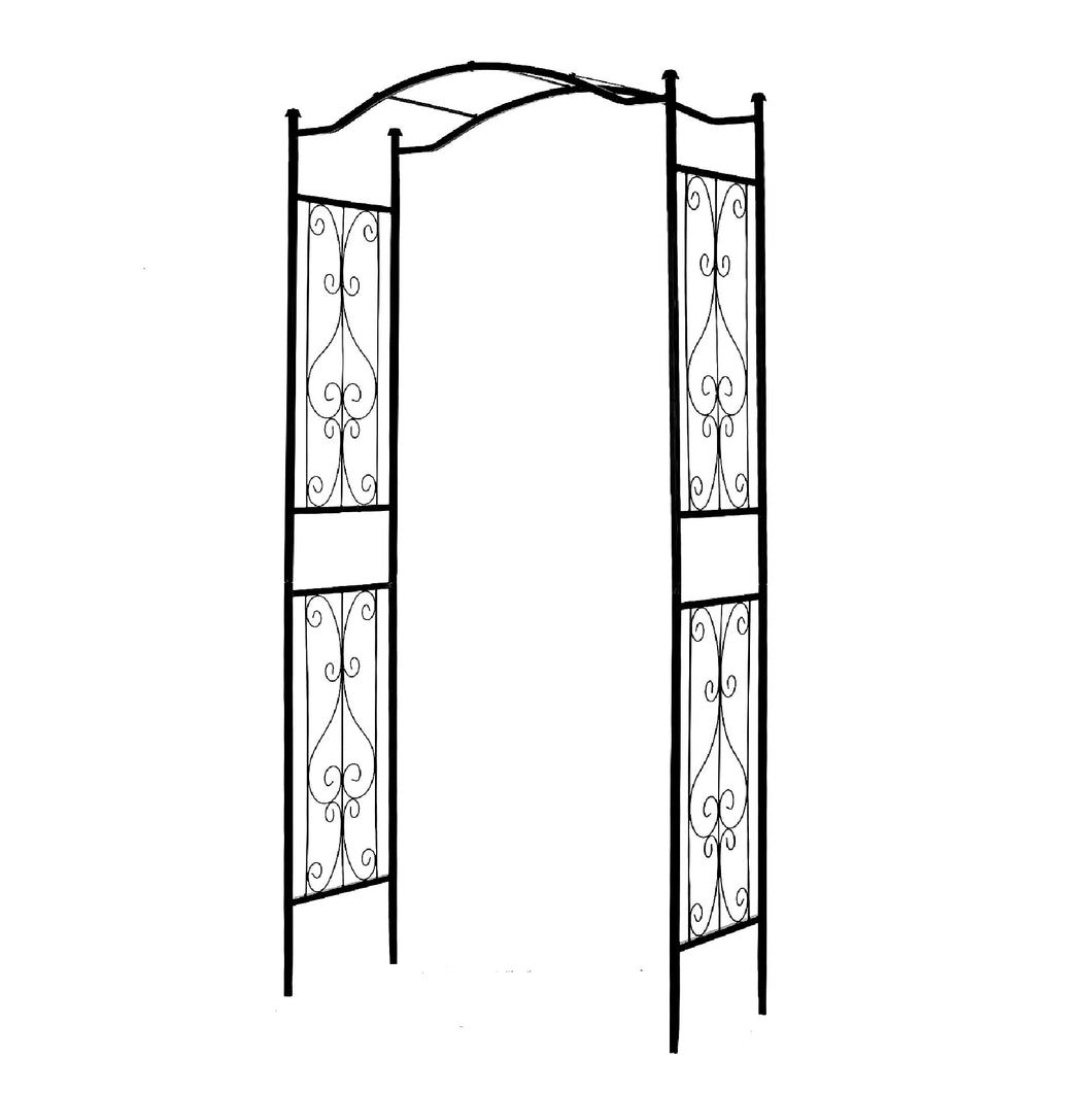 SCENDOR Garden Arbor Garden Arch, 92'' H x 42.5'' W, Trellis Plants Support with Metal Durable Iron