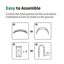 Load image into Gallery viewer, SCENDOR Garden Arbor Curved Metal Arch Trellis for Climbing Plants
