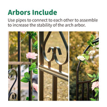 Load image into Gallery viewer, SCENDOR Garden Arches Arbors Curved Metal Plants Trellis Use for Climbing Plants
