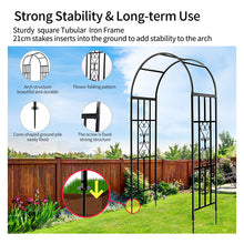 Load image into Gallery viewer, SCENDOR 82.6 inch H Multi-purpose garden metal arch
